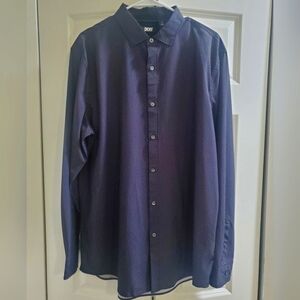 DKNY Men's Long Sleeved Dress Shirt Size XL